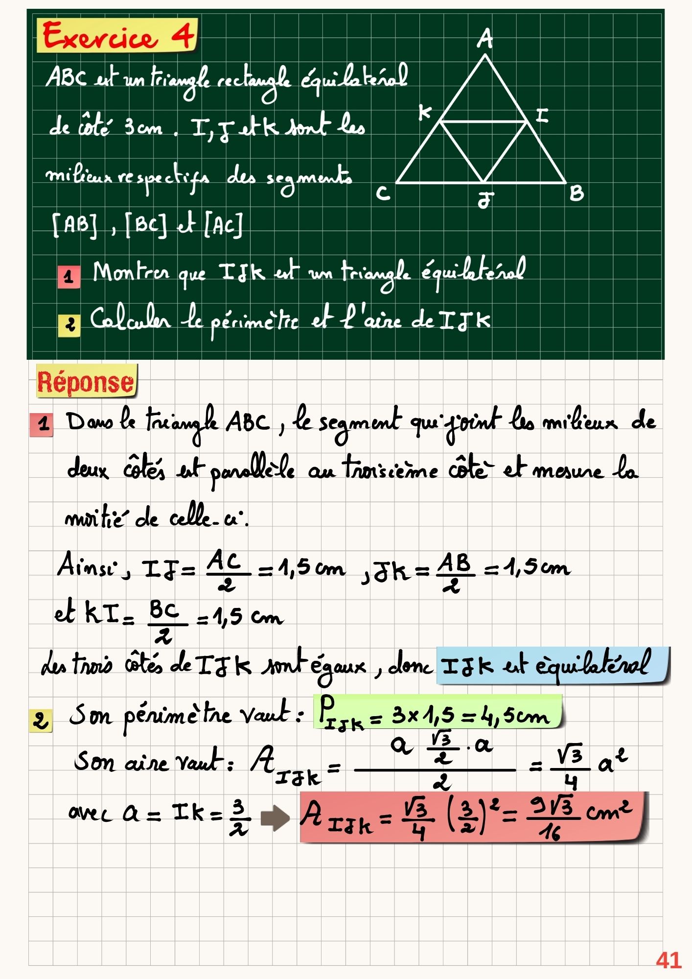 Support de Révision Géometrie 1ére Année – Image 4