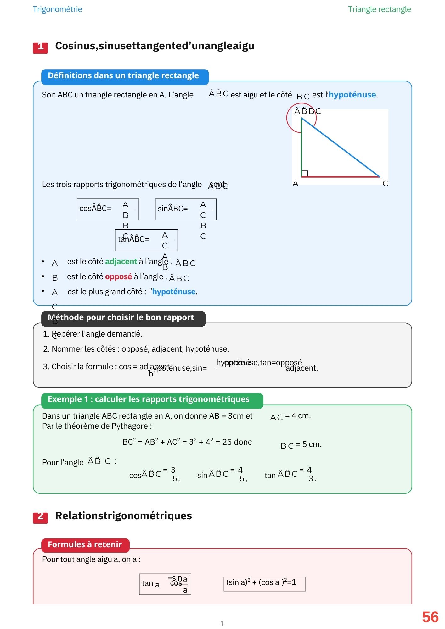 Support de Révision Géometrie 1ére Année – Image 5