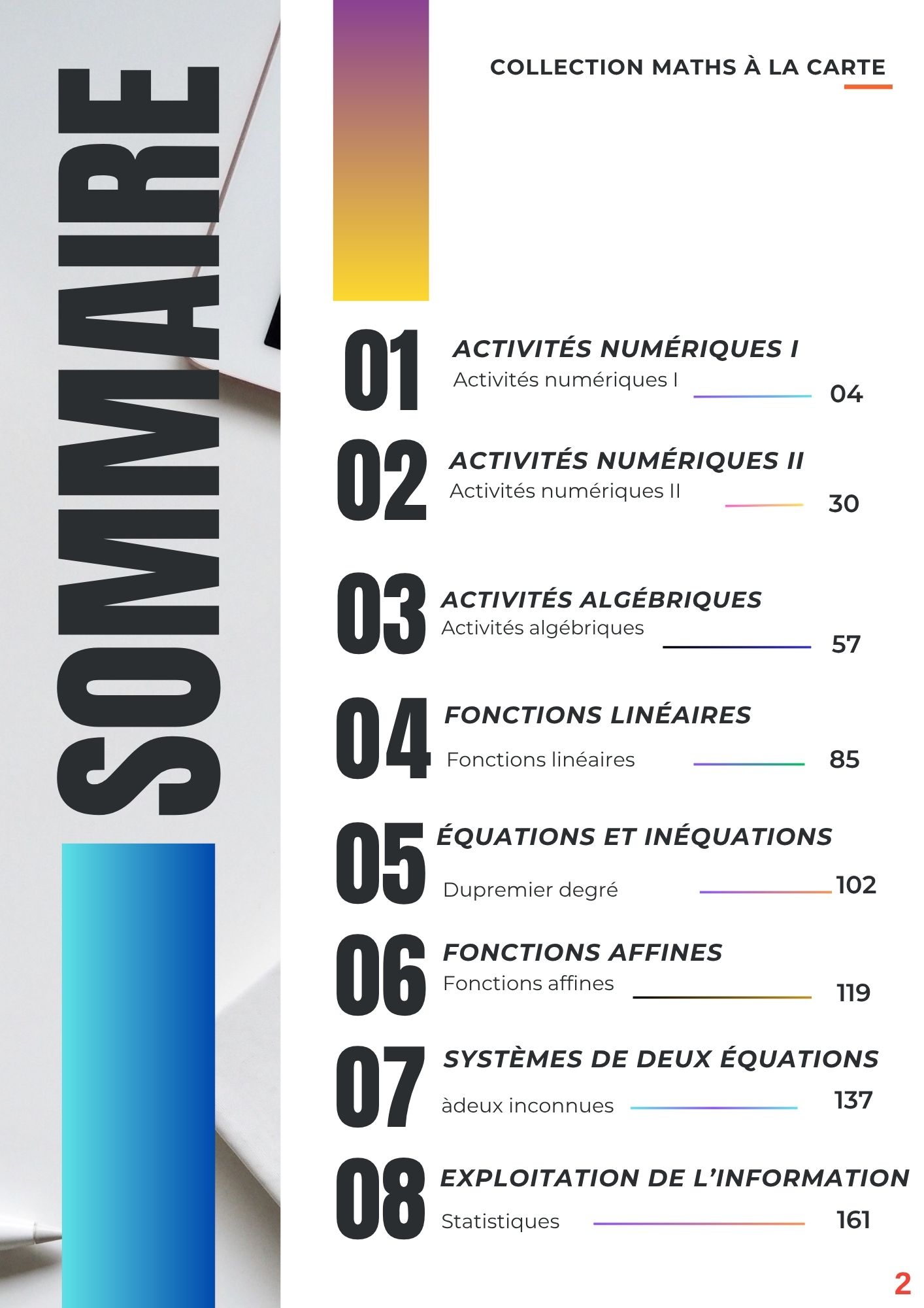 Support de Révision Algèbre 1ére Année – Image 3