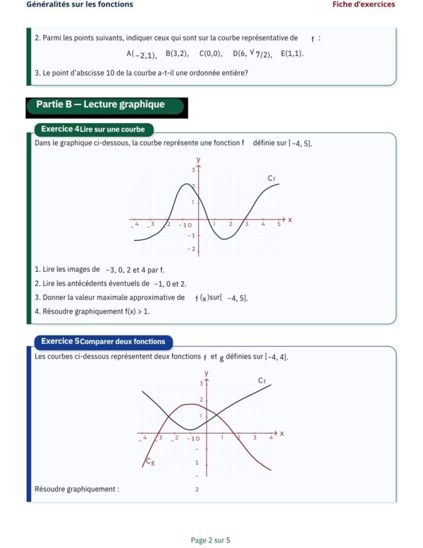 Support de Révision Analyse 2ème Année secondaire section Sciences / Technologie de l'informatique